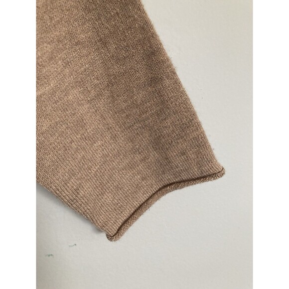 Smartwool Colorblock Pine Shadow Merino Blend Sweater LARGE Tan Long Sleeve - Picture 7 of 8